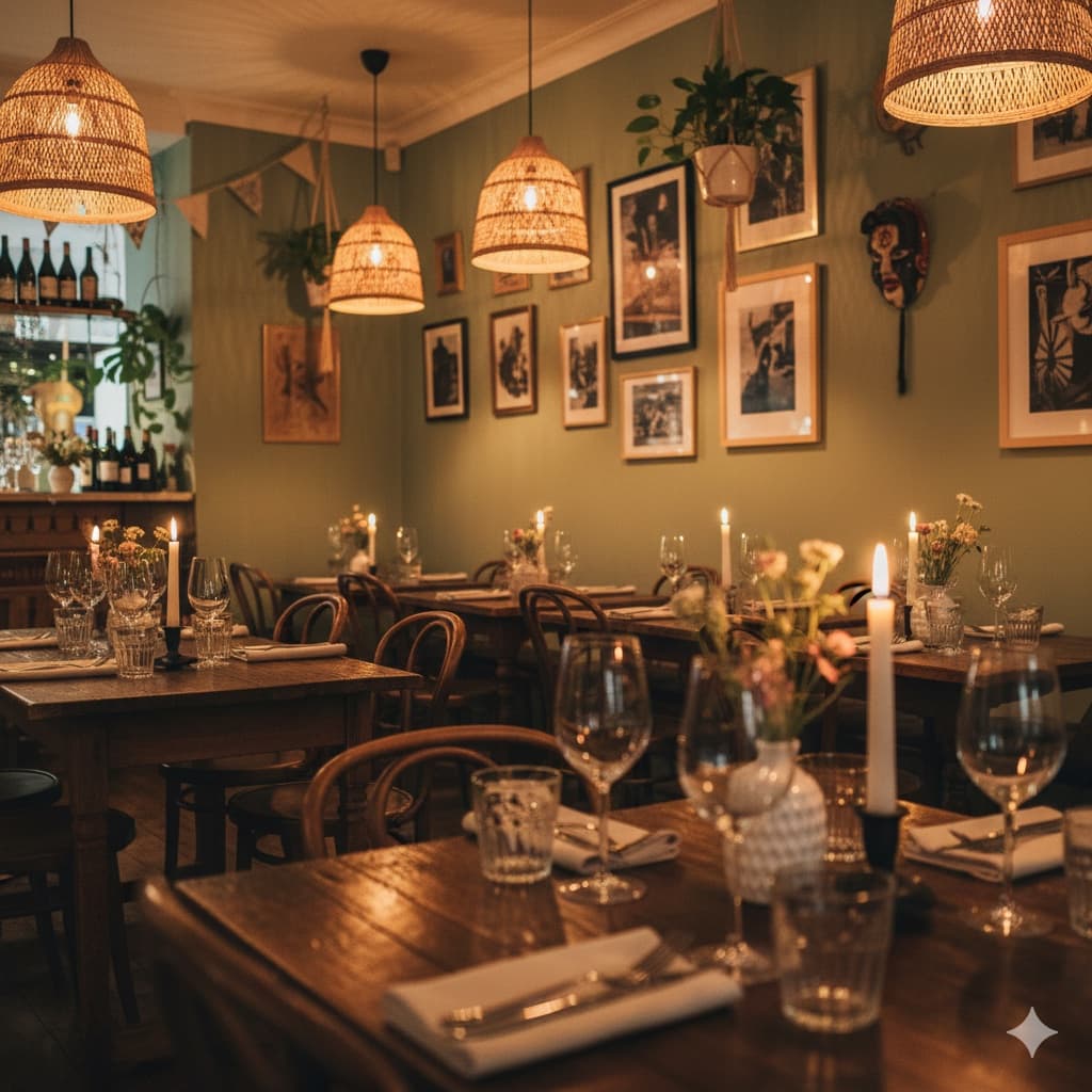 Mestiza Restaurant Interior - Elegant fine dining atmosphere